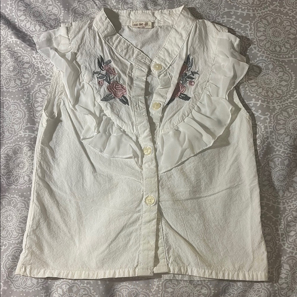 Hurave Ivory Textured Top - Picture 5 of 5